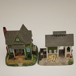 Hillside Farm & Cow Barn Miniatures HSE8a HSE8b Liberty Falls Village ©1999